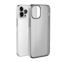 Coque de téléphone transparente haute pureté TPU - à travers noir iP 14 Pro
