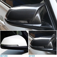 Coques de rétroviseur latérales pour capuchon de rétroviseur extérieur en fibre de carbone,  style parfait pour BMW F32 F30 F31 F33 F36