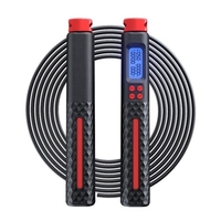 Corde à sauter 2 en 1 avec 3 modes de saut Corde à sauter intelligente sans fil avec corde à compteur numérique pour la remise en forme des sports de gymnastique