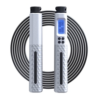 Corde à sauter 2 en 1 avec 3 modes de saut Corde à sauter intelligente sans fil avec corde à compteur numérique pour la remise en forme des sports de gymnastique