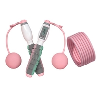 Corde à sauter avec compteur intelligent Enfants Adultes Corde à sauter Corde de vitesse pondérée pour l