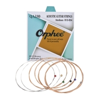 Corde de guitare folk acoustique Orphee QA180 6pcs / Set (.013-.054) Corde d