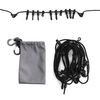 Corde suspendue en plein air de 5 mètres avec crochets Corde à vêtements de camping polyvalente pour la randonnée en camping