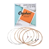 Cordes de guitare folk acoustique Orphee QA140 6pcs / Set (.009-.045) Fil d