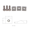 Cordes pour cordes de guitare électrique Tremolo Bridge Cordes Système de verrouillage Écrou en métal Vis à tête hexagonale à pince et serrage pour guitare