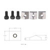 Cordes pour cordes de guitare électrique Tremolo Bridge Cordes Système de verrouillage Écrou en métal Vis à tête hexagonale à pince et serrage pour guitare