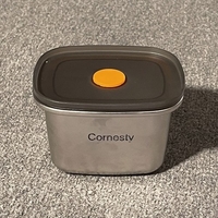 Cornesty Food Fresh Keeper Boîte de rangement des aliments en acier inoxydable Outils de rangement de la cuisine