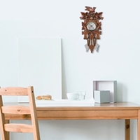 Coucou Horloge Murale Oiseau Bois Décorations Suspendues pour Home Cafe Restaurant Art Vintage Chic Swing Salon Style 1