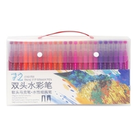 Couleurs vives Ensemble de stylos pinceaux à double pointe 0.4mm Fineliner & Brush Tip Marqueurs d