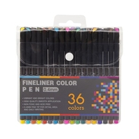 Couleurs vives Fineliner Stylo de couleur 0.4mm Fine Point Coloré Stylo Marqueur Set pour Journaling Note Prendre Écriture Dessin Croquis Coloriage Planificateur Bureau École Fournitures D