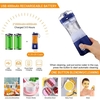 Coupe de mélangeur de jus de fruits à simple service électrique portable avec batterie rechargeable USB 4000mAh pour les secous et les lisses