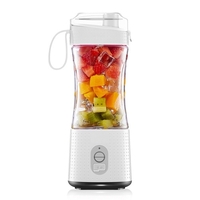 Coupe de mélangeur de jus de fruits à simple service électrique portable avec batterie rechargeable USB 4000mAh pour les secous et les lisses