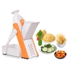 Coupe-légumes sûr pour cuisine réglable légumes Mandoline trancheuse hachoir avec conteneur brosse de nettoyage