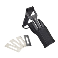 Coupeur de plongée avec pochette de rangement Coupeur de ligne de filet de pêche haute sécurité pour la plongée sous-marine