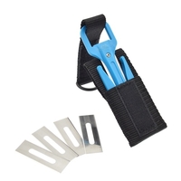 Coupeur de plongée avec pochette de rangement Coupeur de ligne de filet de pêche haute sécurité pour la plongée sous-marine