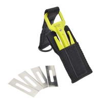 Coupeur de plongée avec pochette de rangement Coupeur de ligne de filet de pêche haute sécurité pour la plongée sous-marine