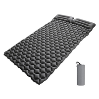 Coussin de couchage double gonflable avec oreiller matelas pneumatique de Camping 2 personnes pour tente randonnée en plein air randonnée pique-nique