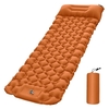 Coussin de couchage gonflable à pied imperméable portatif extérieur avec oreiller d