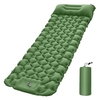 Coussin de couchage gonflable à pied imperméable portatif extérieur avec oreiller d