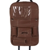 Coussin de siège arrière auto en cuir PU avec organisateur en cuir PU
