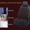 Coussin de siège chauffant pour voiture 12V Siège de siège chauffant pour hiver avec coussin chauffant chauffant (Double)
