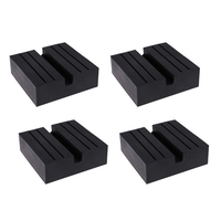 Coussin en caoutchouc Jack 1 pièces universel voiture carré noir adaptateur de Rail antidérapant Jack garde Pad adaptateur outil de réparation de véhicule pour ascenseur de voiture
