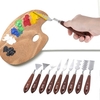 Couteaux de palette 9pcs Peinture Mélangeurs Scrapers Spatule Art Set d