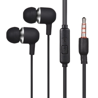Écouteur intra-auriculaire 3, 5 mm Casque portable avec microphone