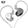 Écouteurs dynamiques à trois unités de type KZ DQ6 Écouteurs intra-auriculaires filaires avec son stéréo Écouteurs sport antibruit avec câble détachable pour périphériques d