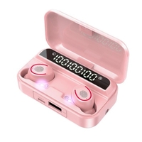 Écouteurs F9-3 True Wireless Écouteurs BT 5.1 Écouteurs stéréo TWS avec contrôle tactile Boîtier de batterie externe 1200mAh Affichage de l