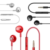 Écouteurs filaires Lenovo HF140 avec microphone et contrôle du volume Écouteurs puissants à isolation acoustique des basses