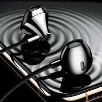 Écouteurs filaires Lenovo HF140 avec microphone et contrôle du volume Écouteurs puissants à isolation acoustique des basses