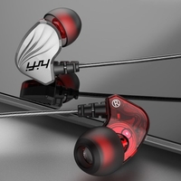 Écouteurs intra-auriculaires de sport filaire anti-transpiration S2000 HIFI 6D avec crochets d