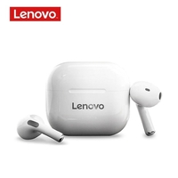 Écouteurs Lenovo LP40 TWS Bluetooth 5.0 True Casque sans fil Contrôle tactile Casque de sport anti-transpiration Écouteurs intra-auriculaires avec micro Étui de charge 300mAh