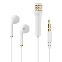 Écouteurs personnels-karaoké-mini casque filaire portable Mega Bass KTV avec micro-téléphone pour la diffusion en direct