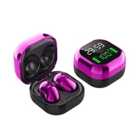 Écouteurs S6 Plus TWS Écouteurs sans fil Bluetooth 5.1 avec temps de micro et puissance Affichage numérique Casques de sport Écouteurs de musique pour téléphones