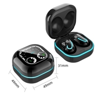 Écouteurs sans fil S6 SE BT5.1 avec lampe respiratoire couplage automatique réduction du bruit boîte de Charge cadran conception affichage de la puissance