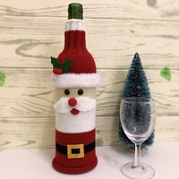 Couvercle de bouteille de vin de Noël Porte-bouteilles modèle Santa Snowman