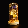 Couvercle en verre intérieur Rose bricolage décoration lampe romantique LED petite veilleuse cadeau de la Saint-Valentin