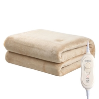 Couverture Chauffante Électrique Coussin Chauffant Couverture Chaude Chauffage Rapide Hiver Body Warmer Housse de Matelas Confortable 180x130cm avec 2 Niveaux de Température pour la Maison 220-240V