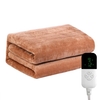 Couverture chauffante électrique Coussin chauffant Couverture en flanelle chaude Chauffage rapide Hiver Body Warmer Housse de matelas confortable 150x80cm avec 2 niveaux de température pour la maison 220-240V