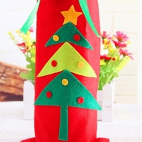 Couverture de bouteille de vin de Champagne de bonhomme de neige de conception de sapin