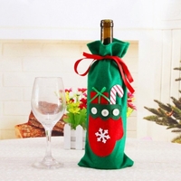 Couverture de bouteille de vin de Champagne de bonhomme de neige de conception de sapin