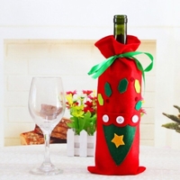 Couverture de bouteille de vin de Champagne de bonhomme de neige de conception de sapin