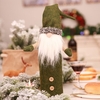 Couverture de bouteille de vin de Noël Couverture de porte-bouteilles de champagne de modèle de père Noël