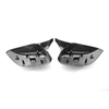 Couverture de rétroviseur latéral gauche et droit une paire de capuchons de rétroviseurs latéraux noirs brillants pour Infiniti Q50 Q50S Q70 2014-2021 Q60 QX30 2016-2021
