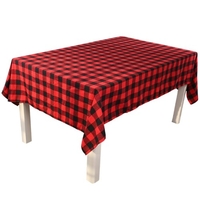 Couverture de table de maison de nappe de grille de jour de Noël