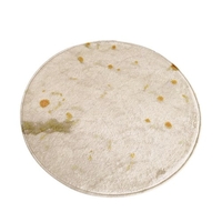 Couverture ronde de taco de table de thé de salon de nourriture d