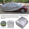Couverture universelle pour voiture Protection contre les rayons UV intérieure et intérieure Protection solaire Protection contre la poussière et anti-rayures Combinaison de berline M-XXL