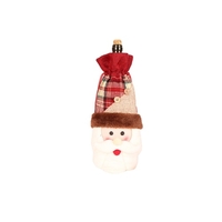 Couvre / sacs de bouteille de vin de Noël (Père Noël)